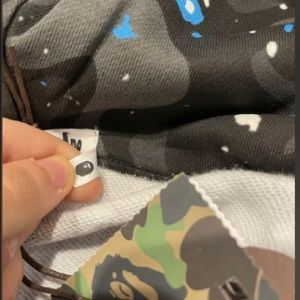 Bape A Bathing Ape Galaxy Camo Shark Zip-Up Hoodie Sweatshirt
